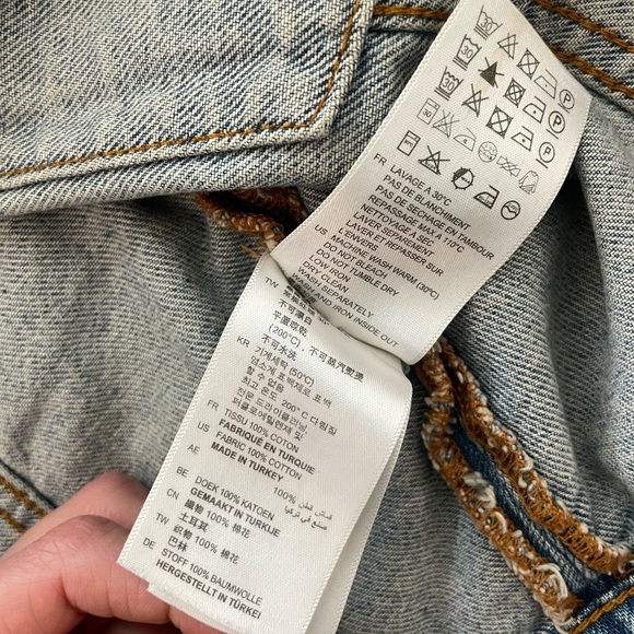 Sandro Liverpool Embellished Star Patch Denim Jacket - Picture 7 of 7